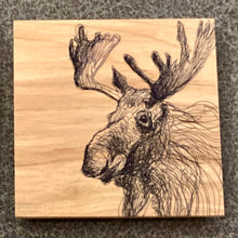 Load image into Gallery viewer, Wood Coasters 4" x 4" / Michaela Ivancova