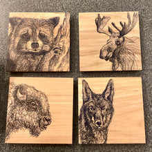 Load image into Gallery viewer, Wood Coasters 4" x 4" / Michaela Ivancova
